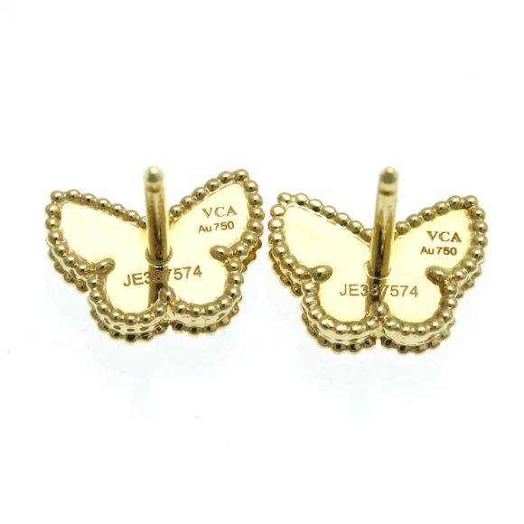 VAN CLEEF & ARPELS 18k Yellow Gold Pearl Earrings - Picture 3 of 9